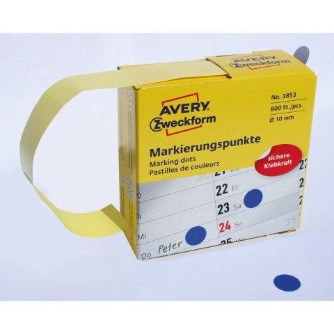 KÓŁKA AVERY śr.10mm TRWAŁE NIEBIESKIE (800) Avery Zweckform