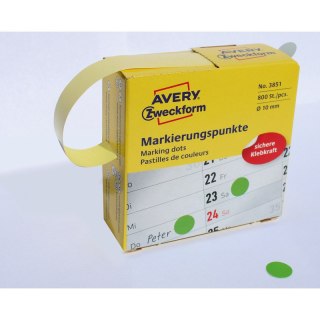 KÓŁKA AVERY śr.10mm TRWAŁE ZIELONE (800) Avery Zweckform