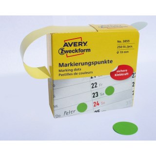 KÓŁKA AVERY śr.19mm TRWAŁE ZIELONE (250) Avery Zweckform