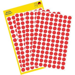 KÓŁKA AVERY śr.8mm TRWAŁE CZERWONE (4*104) Avery Zweckform