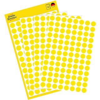 KÓŁKA AVERY śr.8mm TRWAŁE ŻÓŁTE (4*104) Avery Zweckform