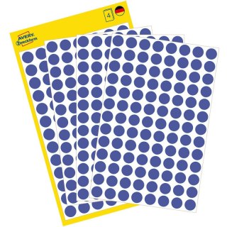 KÓŁKA AVERY śr.8mm USUWALNE NIEBIESKIE (4x104) Avery Zweckform