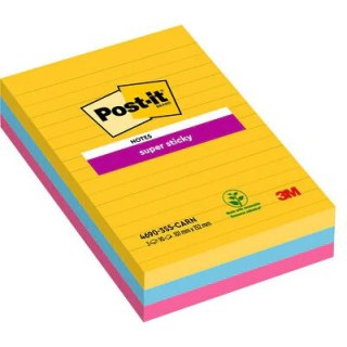 Karteczki Post-it Super Sticky 101x152mm linie Rio De Janeiro (3x90) Post-it
