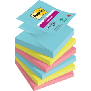 Karteczki Post-it Super Sticky Z-Notes 76x76mm (R330-6SS-COS) 3 kolory (6x90) Post-it