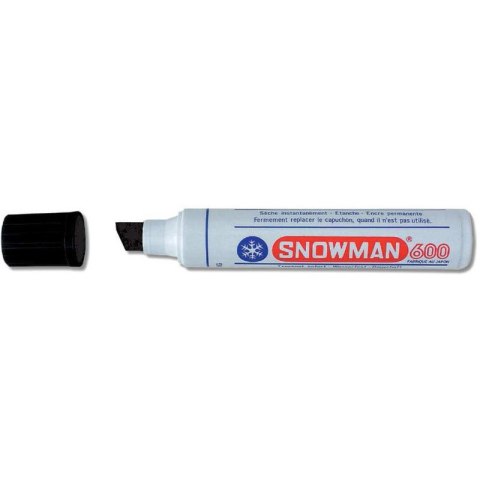 MARKER PERMANENTNY SNOWMAN JUMBO 600 CZARNY SNOWMAN