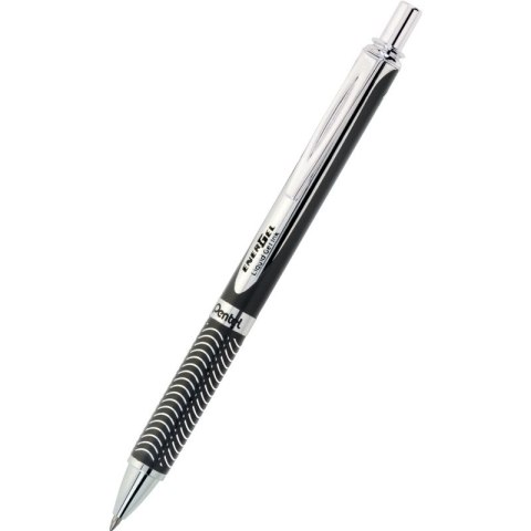 Pióro kulkowe Pentel EnerGel BL407 (wkład niebieski) metaliczny czarny Pentel