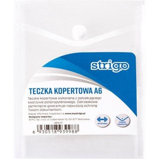TECZKA KOPERTOWA STRIGO A6 TRANSPARENTNA STRIGO