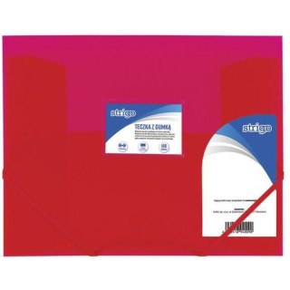 TECZKA PP Z GUMKĄ STRIGO A4 RÓŻOWA STRIGO