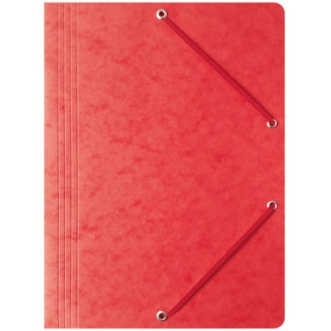 TECZKA PRESZPANOWA Z GUMKĄ BANTEX A4 CZERWONA Bantex