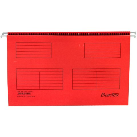 TECZKA ZAWIESZANA BANTEX A4 CZERWONA Bantex
