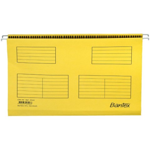 TECZKA ZAWIESZANA BANTEX A4 ŻÓŁTA Bantex