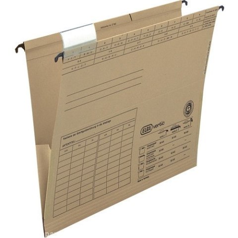 TECZKA ZAWIESZANA ELBA A4 Z BOKAMI BRĄZOWA Elba