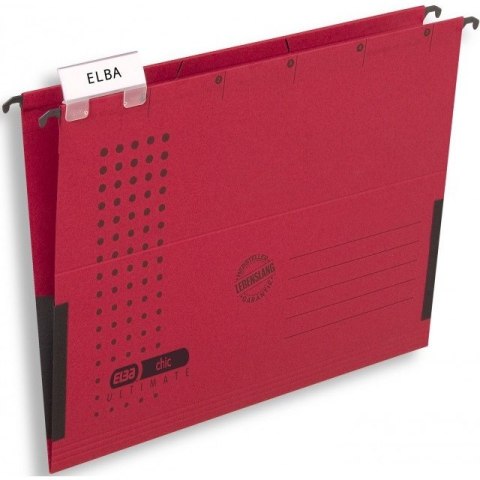 TECZKA ZAWIESZANA ELBA A4 Z BOKAMI CZERWONA Elba