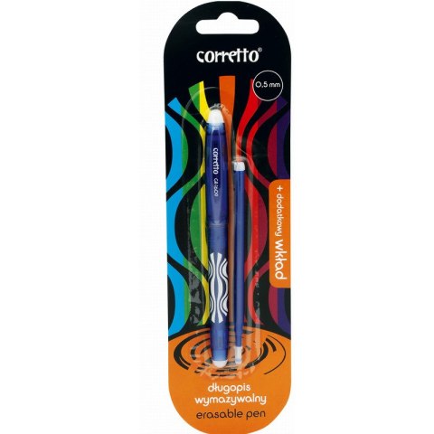 Długopis wymazywalny Corretto GR-1609 (+ wkład) niebieski CORRETTO
