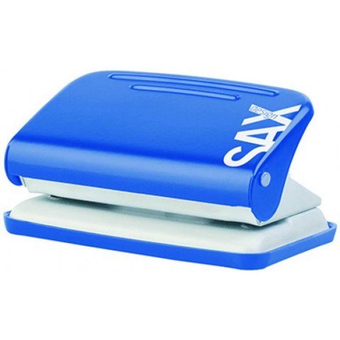 Dziurkacz Sax Design 218 PaperBox niebieski Sax