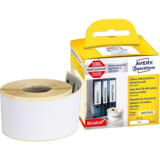 Etykiety na rolce Avery Zweckform 190x38mm białe (110) Avery Zweckform