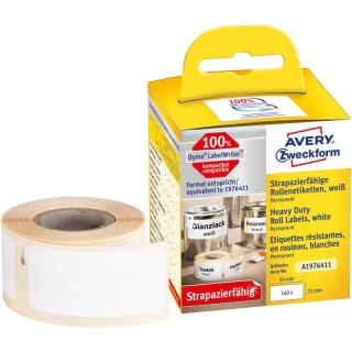 Etykiety na rolce Avery Zweckform 25x54mm Heavy Duty białe (160) Avery Zweckform