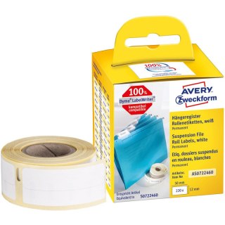 Etykiety na rolce Avery Zweckform 50x12mm białe (220) Avery Zweckform
