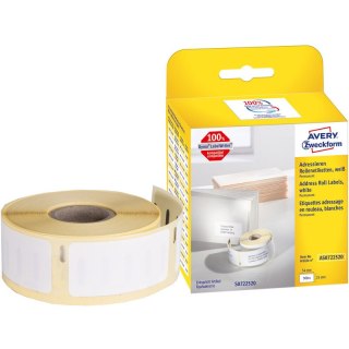 Etykiety na rolce Avery Zweckform 54x25mm białe (500) Avery Zweckform