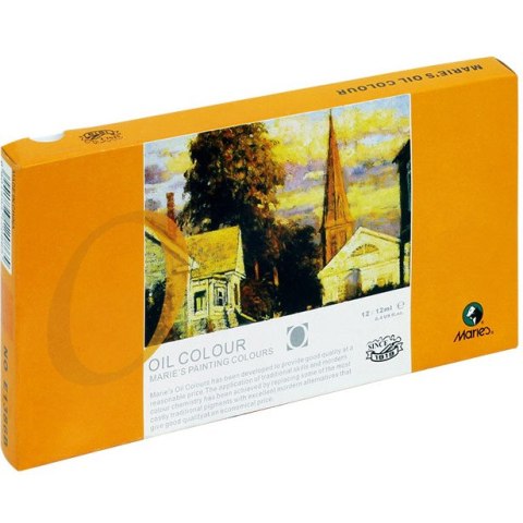 FARBY OLEJNE MARIE'S 12ml*12 KOLORÓW MARIES