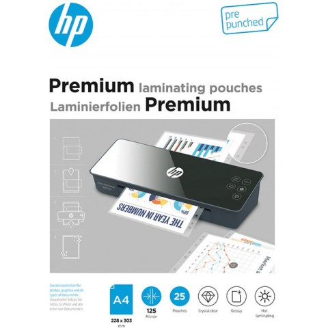 FOLIA LAMINACYJNA HP PREMIUM A4/125µM DZIURKOWANA (25) HP