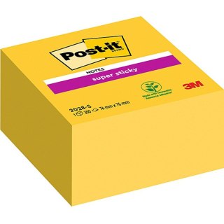 Karteczki Post-it Super Sticky 76x76mm (2028-S) żółte (350) Post-it