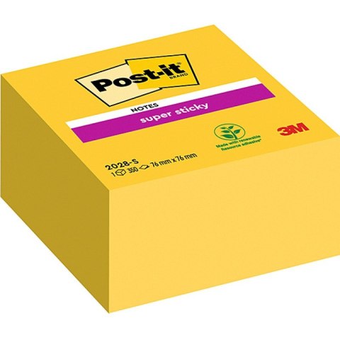 Karteczki Post-it Super Sticky 76x76mm (2028-S) żółte (350) Post-it