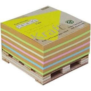 Karteczki Stick'n 76x76mm Kraft 5 kolorów (400) STICK'N