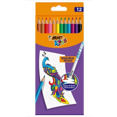 Kredki ołówkowe BiC Kids Evolution Illusion 12 kol Bic