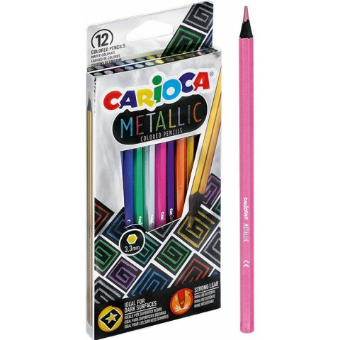 Kredki ołówkowe Carioca Metallic 12 kolorów CARIOCA