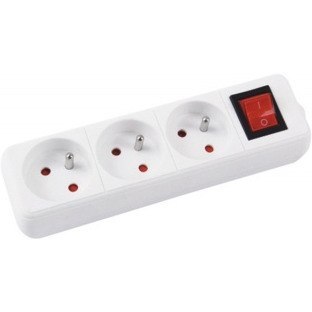 Listwa zasilająca Office Products 3m/3g biała Office Products