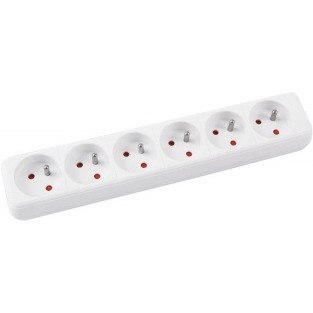 Listwa zasilająca Office Products 5m/6g biała Office Products