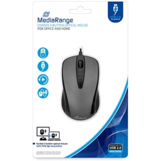 Mysz MediaRange MROS201 czarno-szara MediaRange