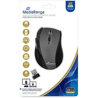 Mysz MediaRange MROS203 czarno-szara MediaRange
