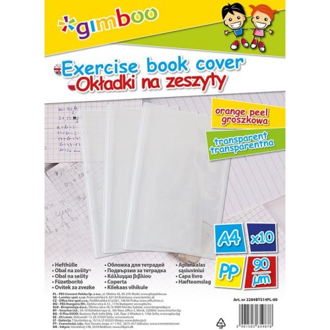 Okładka na zeszyt Gimboo A4 groszkowa Gimboo