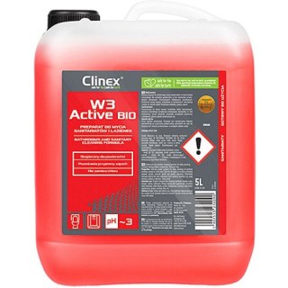 Preparat Clinex W3 Active 5L (do mycia łazienek i sanitariatów) Clinex