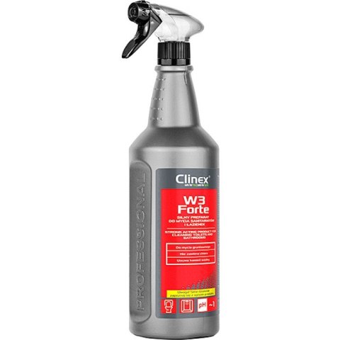 Preparat Clinex W3 Forte 1L (do mycia łazienek i sanitariatów) Clinex