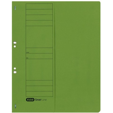 Skoroszyt kartonowy Elba 1/2 A4 oczkowy zielony Elba