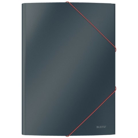 Teczka kartonowa z gumką Leitz Cosy A4 szara Leitz