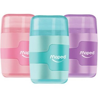 Temperówka z gumką Maped Connect Pastel 2 otwory Maped
