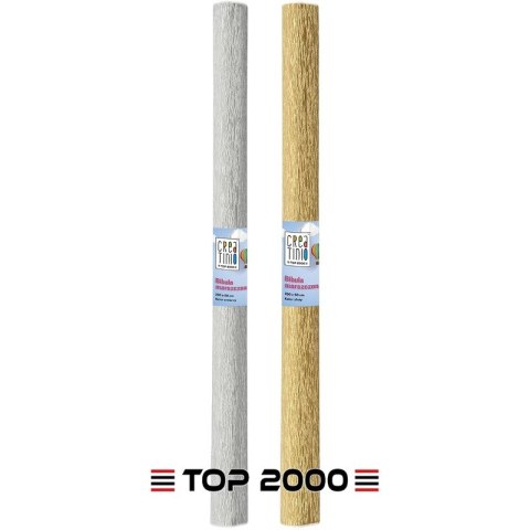 Bibuła marszczona Top 2000 Creatino 50x200cm srebrna Top 2000