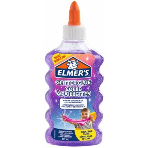 Klej w płynie Elmer's 177ml z brokatem fioletowy Elmer's