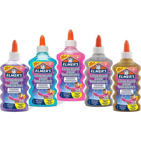 Klej w płynie Elmer's 177ml z brokatem niebieski Elmer's