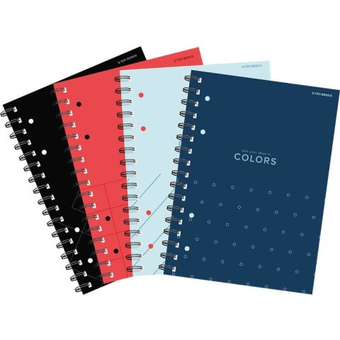 Kołozeszyt Top 2000 Colors A4/80k kratka mix kolorów Top 2000