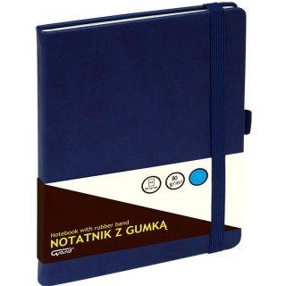 Notatnik Grand A5/80k kratka granatowy Grand