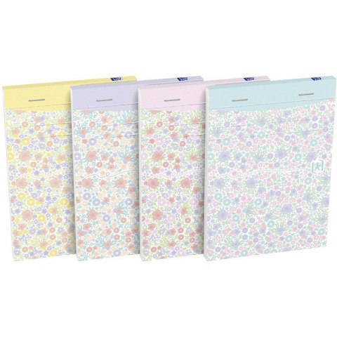 Notatnik Oxford Floral A6/80k linia mix kolorów Oxford