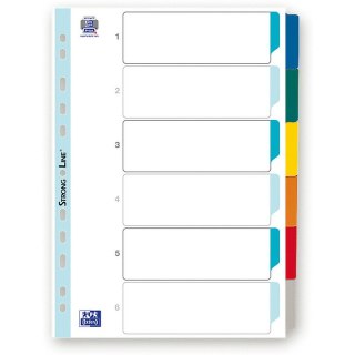 Przekładki mylar Oxford A4 6 kart Oxford