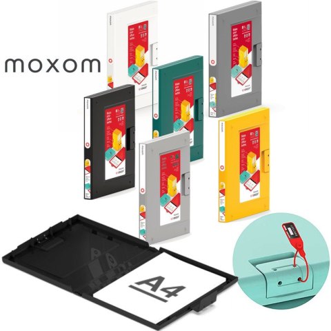 Segregator Moxom NewBinder A4/25mm żółty Moxom