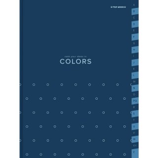Skorowidz Top 2000 Colors A4/96k kratka niebieski Top 2000
