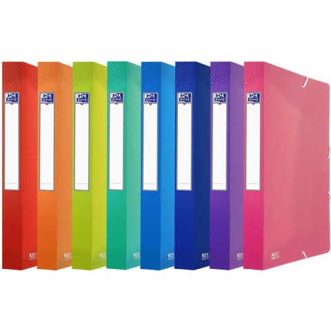 Teczka PP z gumką Oxford A4+/40mm mix kolorów Oxford
